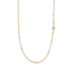 White Yellow Gold Men&#39;s Necklace GL100691
