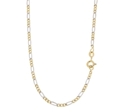 White Yellow Gold Men&#39;s Necklace GL100696