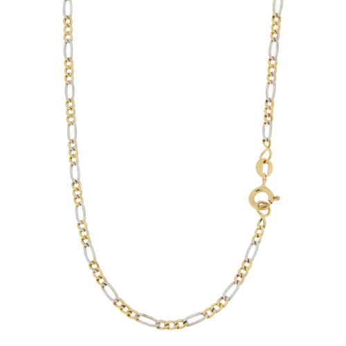 Collana Uomo Oro Giallo Bianco GL100696