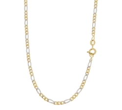 Collana Uomo Oro Giallo Bianco GL100697