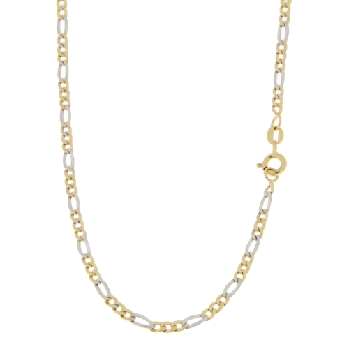 Herren-Halskette aus Weiß- und Gelbgold GL100697