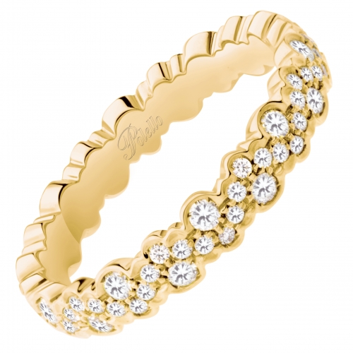 Polello Wedding Ring Yellow Princess Collection 3172DG