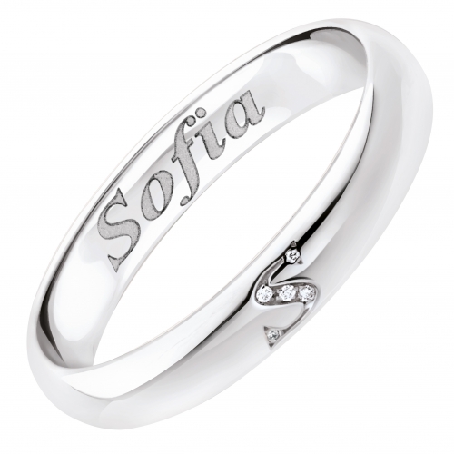 Polello Wedding Ring Lettere d&#39;Amore Collection 3112UB