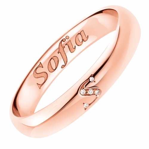 Polello Wedding Ring Lettere d&#39;Amore Collection 3112UR