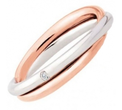 Polello Wedding Ring Two Souls Collection 3071DBR