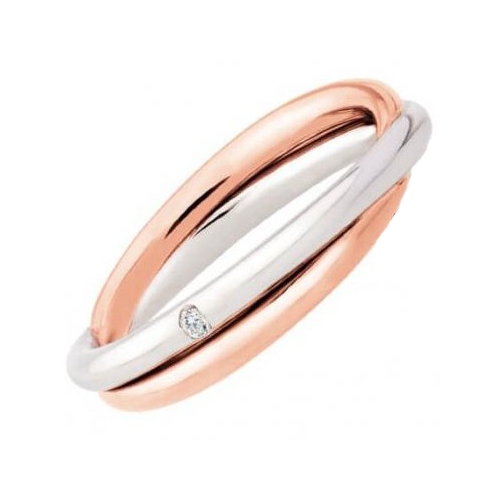 Polello Wedding Ring Two Souls Collection 3071DBR