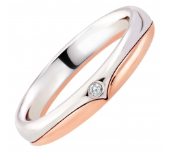 Polello Wedding Ring Hearts of Love Collection 3067DBR