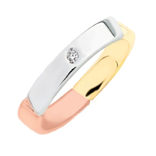 Polello Wedding Ring Momento Collection 2982DBGR