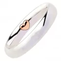Polello Wedding Ring Two Hearts Collection 2834UBR