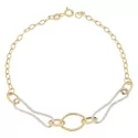 Bracciale Donna Oro Giallo Bianco GL100715