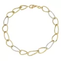 Bracciale Donna Oro Giallo Bianco GL100718