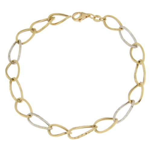 Bracciale Donna Oro Giallo Bianco GL100718