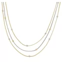 Collana Donna Oro Giallo Bianco GL100722