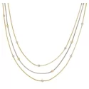 White Yellow Gold Woman Necklace GL100722