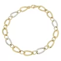 Weiß-Gelb-Gold Damenarmband GL100734