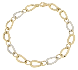 White Yellow Gold Woman Bracelet GL100734