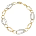 White Yellow Gold Woman Bracelet GL100738