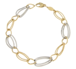 Bracciale Donna Oro Giallo Bianco GL100738