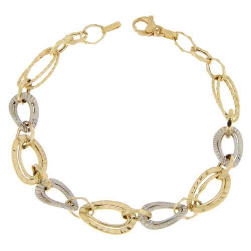 White Yellow Gold Woman Bracelet GL100739