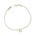 Yellow Gold Letter Bracelet GL-G21743679