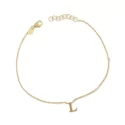 Yellow Gold Letter Bracelet GL-G21743679