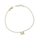 Yellow Gold Letter Bracelet GL-G21743679