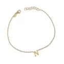 Yellow Gold Letter Bracelet GL-G21743679