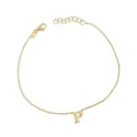 Yellow Gold Letter Bracelet GL-G21743679