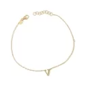 Yellow Gold Letter Bracelet GL-G21743679