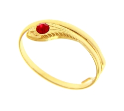 Yellow Gold Snake Ring 803321706842