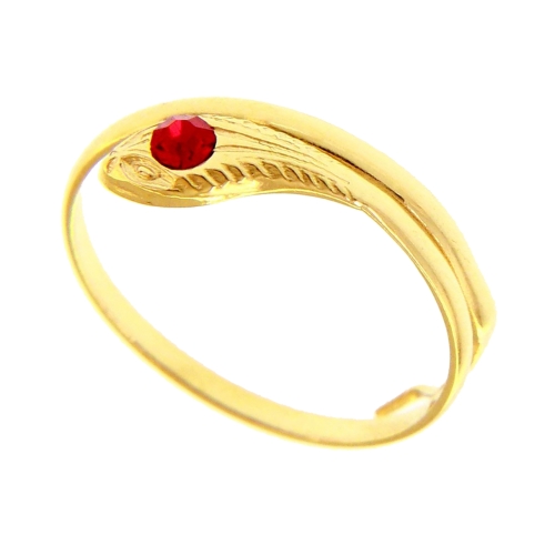 Yellow Gold Snake Ring 803321706842