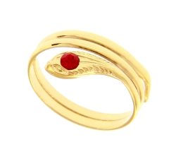 2-wire snake ring Yellow Gold 803321700355