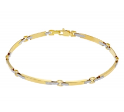 Bracciale Uomo Oro Giallo Bianco GL-SON174895