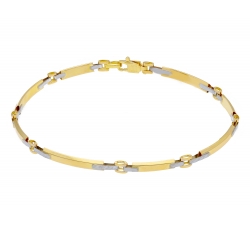 White Yellow Gold Men&#39;s Bracelet GL-SON174895