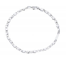 White Gold Men's Bracelet GL-SONMFN301BB19