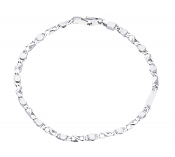 Men&#39;s White Gold Bracelet GL-SONMFN301BB19