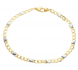 White Yellow Gold Men&#39;s Bracelet GL-SONMSF132GB21