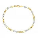 Bracciale Uomo Oro Giallo Bianco GL-SONMLP020GB21