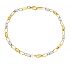 White Yellow Gold Men&#39;s Bracelet GL-SONMLP020GB21