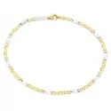 Bracciale Uomo Oro Giallo Bianco GL-SONMML080GB21