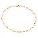 White Yellow Gold Men&#39;s Bracelet GL-SONMML080GB21