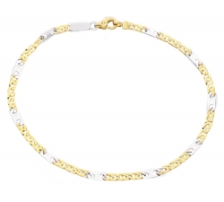 Bracciale Uomo Oro Giallo Bianco GL-SONMML080GB21