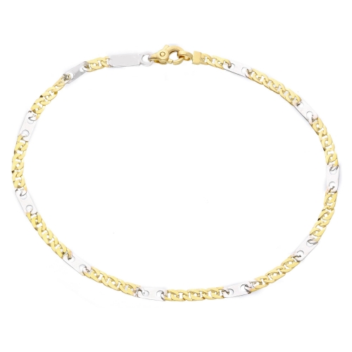 White Yellow Gold Men&#39;s Bracelet GL-SONMML080GB21