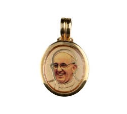 Papst Franziskus Gelbgoldmedaille GL100744