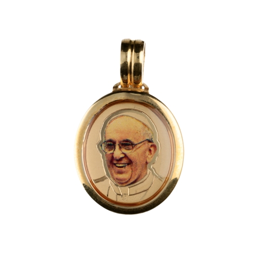 Papst Franziskus Gelbgoldmedaille GL100744