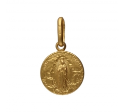 Our Lady of Lourdes Yellow Gold Medal GL100746