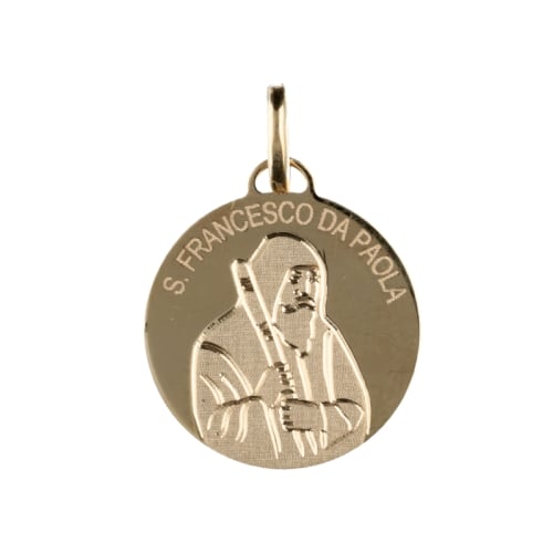 Medaglia San Francesco da Paola Oro Giallo GL100747