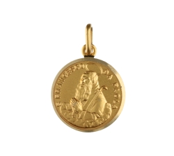 Heiliger Franziskus von Paola Gelbgoldmedaille GL100748