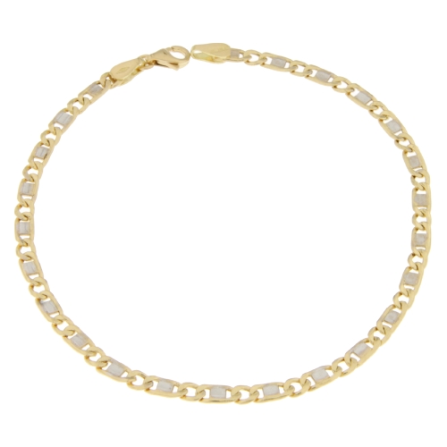 Bracciale Uomo Oro Giallo Bianco GL100750