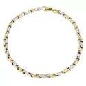 White Yellow Gold Men&#39;s Bracelet GL100751